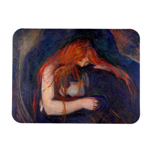 Edvard Munch - Vampire / Love and Pain Magneet (Horizontaal)