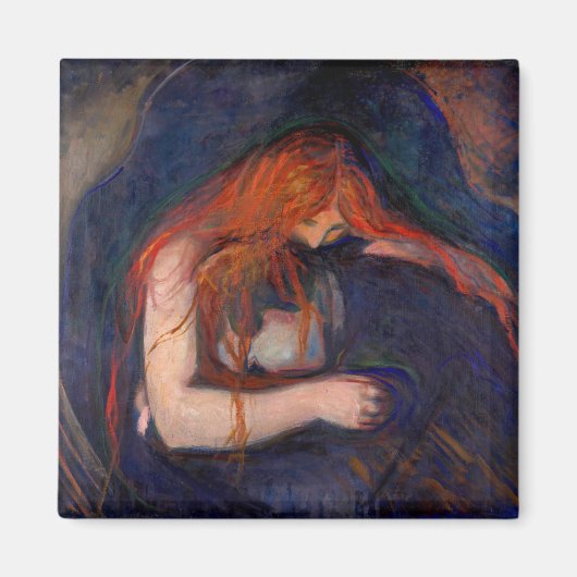 Edvard Munch - Vampire / Love and Pain Magneet (Voorkant)