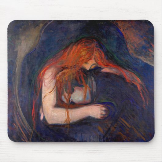 Edvard Munch - Vampire / Love and Pain Muismat (Voorkant)