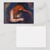 Edvard Munch - Vampire / Love and Pain Notitiekaartje (Voorkant / Achterkant)