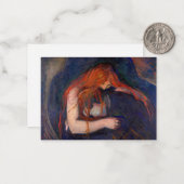 Edvard Munch - Vampire / Love and Pain Notitiekaartje (Voorkant / Achterkant in situ)