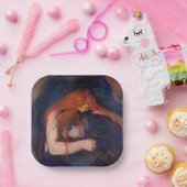 Edvard Munch - Vampire / Love and Pain Papieren Bordje (Feest)