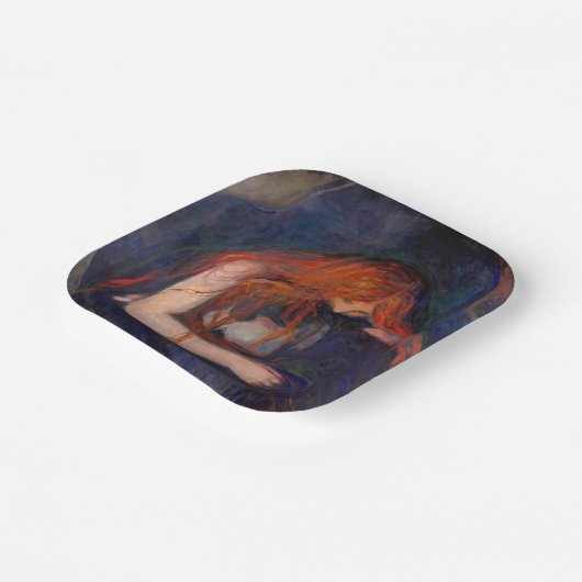 Edvard Munch - Vampire / Love and Pain Papieren Bordje (Gebogen)