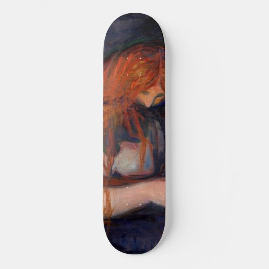 Edvard Munch - Vampire / Love and Pain Persoonlijk Skateboard (Voorkant)