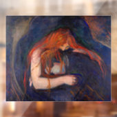 Edvard Munch - Vampire / Love and Pain Raamsticker (Vel 2)