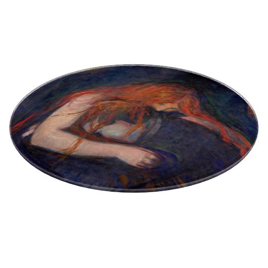 Edvard Munch - Vampire / Love and Pain Snijplank (Hoek)