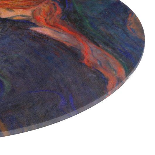 Edvard Munch - Vampire / Love and Pain Snijplank (Hoek)