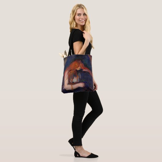 Edvard Munch - Vampire / Love and Pain Tote Bag (Op model)