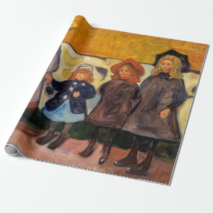 Edvard Munch - Vier meisjes in Asgardstrand Cadeaupapier