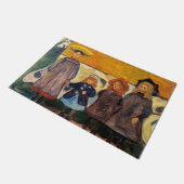 Edvard Munch - Vier meisjes in Asgardstrand Deurmat (Schuin)