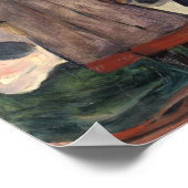 Edvard Munch - Vier meisjes in Asgardstrand Poster (Hoek)