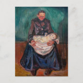 Edvard Munch - Vrouw met ziek kind, Overerving Briefkaart (Voorkant)