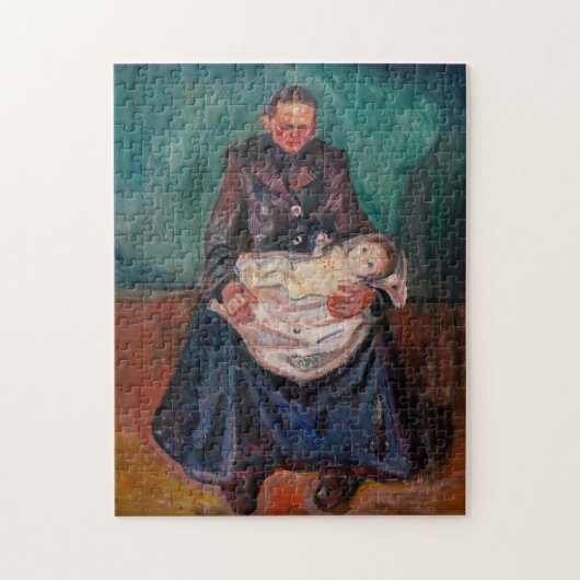 Edvard Munch - Vrouw met ziek kind, Overerving Legpuzzel (Verticaal)