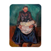Edvard Munch - Vrouw met ziek kind, Overerving Magneet (Verticaal)