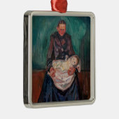 Edvard Munch - Vrouw met ziek kind, Overerving Metalen Ornament (Rechts)