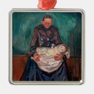 Edvard Munch - Vrouw met ziek kind, Overerving Metalen Ornament