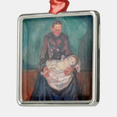 Edvard Munch - Vrouw met ziek kind, Overerving Metalen Ornament (Links)