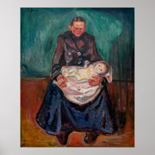 Edvard Munch - Vrouw met ziek kind, Overerving Poster