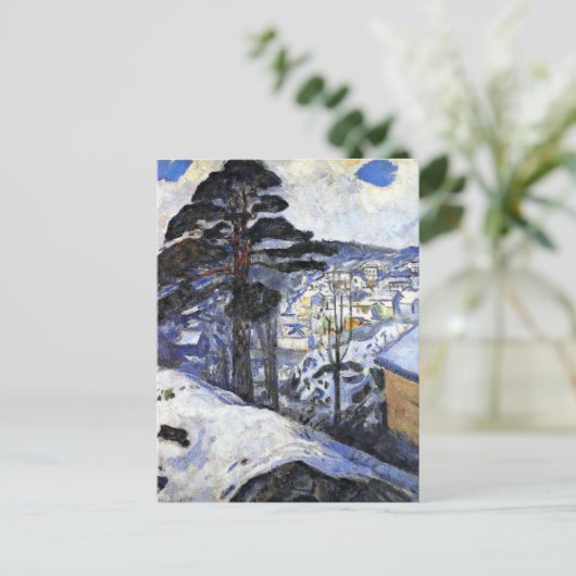 Edvard Munch - Winter, Kragero Briefkaart (Staand voorkant)