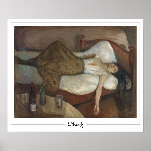 Edvard Munch Zedign Art Poster #340-3 (Voorkant)