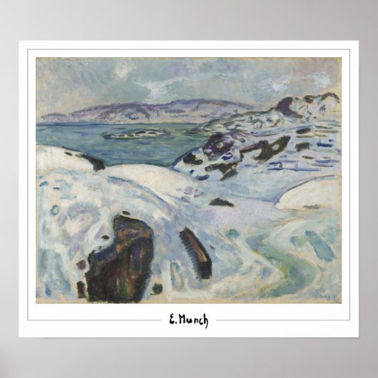 Edvard Munch Zedign Art Poster #614-3 (Voorkant)
