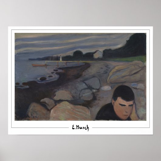 Edvard Munch Zedign Art Poster #767-3 (Voorkant)