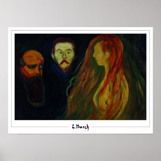 Edvard Munch Zedign Art Poster #777-3 (Voorkant)