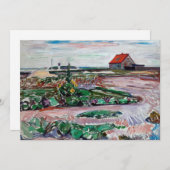 Edvard Munch - Zeekust. Landschap bij Lubeck Kaart (Voorkant / Achterkant)