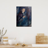 Edvard Munch - Zelfportret met sigaret Poster (Keuken)