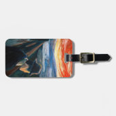 Edvard Munch - Zieke stemming bij zonsondergang, w Bagagelabel (Voorkant horizontaal)