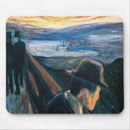 Edvard Munch - Zieke stemming bij zonsondergang, w Muismat