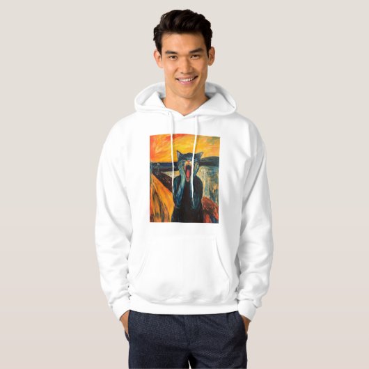 Edvard Munch's kat Hoodie (Voorkant volledig)