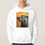 Edvard Munch's kat Hoodie (Voorkant)