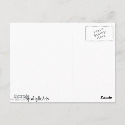 Edvard ontmoet Vincent Briefkaart (Achterkant)