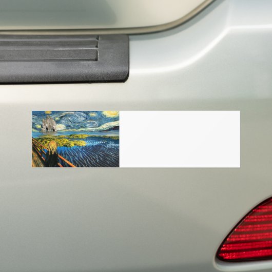 Edvard ontmoet Vincent Bumpersticker (Op auto)