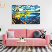 Edvard ontmoet Vincent Canvas Afdruk (Insitu (Woonkamer))