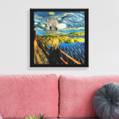 Edvard ontmoet Vincent Canvas Afdruk (Insitu (Woonkamer))