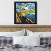 Edvard ontmoet Vincent Canvas Afdruk (Insitu (Slaapkamer))