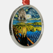 Edvard ontmoet Vincent Metalen Ornament (Rechts)