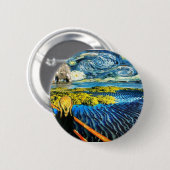 Edvard ontmoet Vincent Ronde Button 5,7 Cm (Voorkant /achterkant)