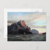 Edvard Skari Uitzicht uit Vaagekallen Lofoten Noor Briefkaart (Voorkant / Achterkant)