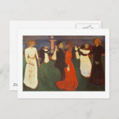 Edvard smakt - de Dans van het Leven Briefkaart (Voorkant / Achterkant)