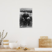 Edward Bingham houdt een van zijn Castle vast Poster (Keuken)
