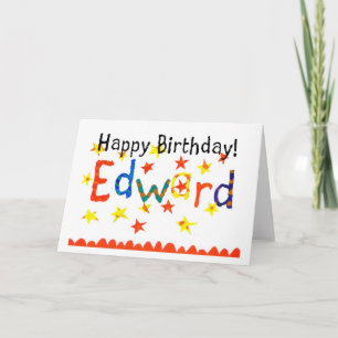 "Edward" Birthday Kaart