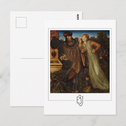 Edward Burne-Jones #13 - Kunstmatig Briefkaart (Voorkant / Achterkant)