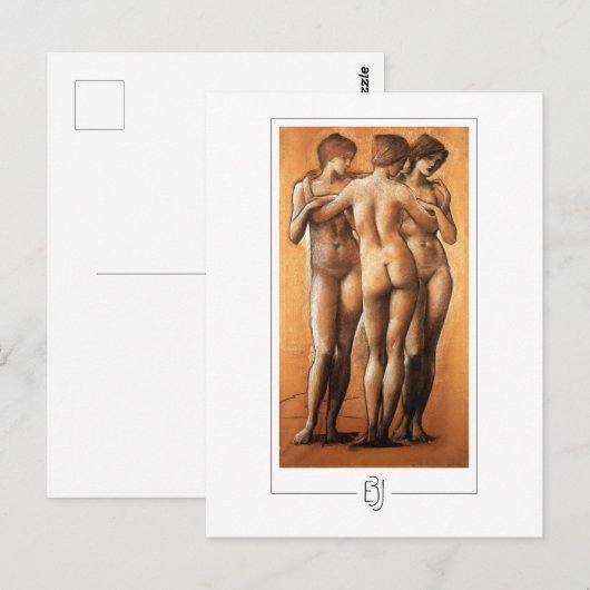 Edward Burne-Jones #251 - Kunstmatig Briefkaart (Voorkant / Achterkant)