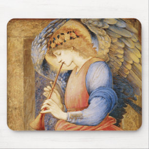 Edward Burne-Jones - An Angel die een flageolet sp Muismat
