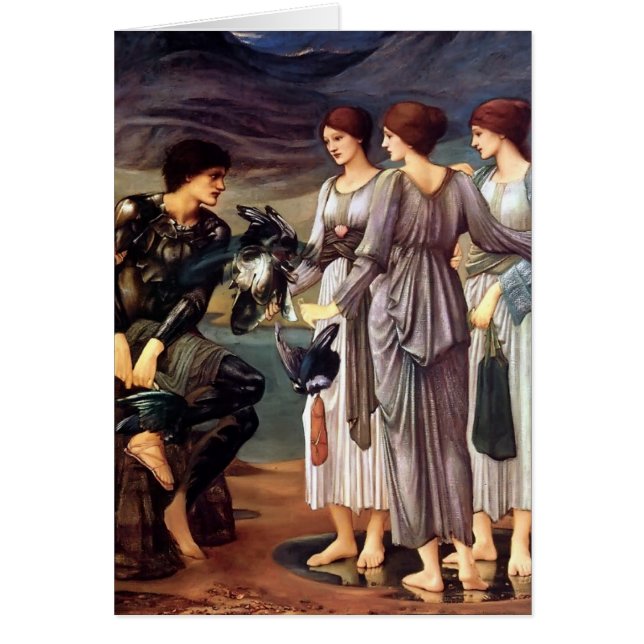 Edward Burne-Jones - De bewapening van Perseus (Voorkant)