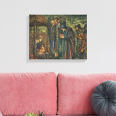 Edward Burne-Jones - De ster van Bethlehem Canvas Afdruk (Insitu (Woonkamer))