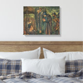 Edward Burne-Jones - De ster van Bethlehem Canvas Afdruk (Insitu (Slaapkamer))
